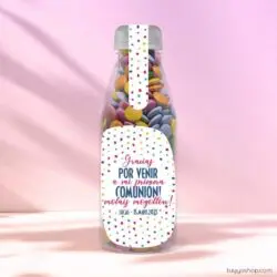 Botellas personalizadas llenas de chuches
