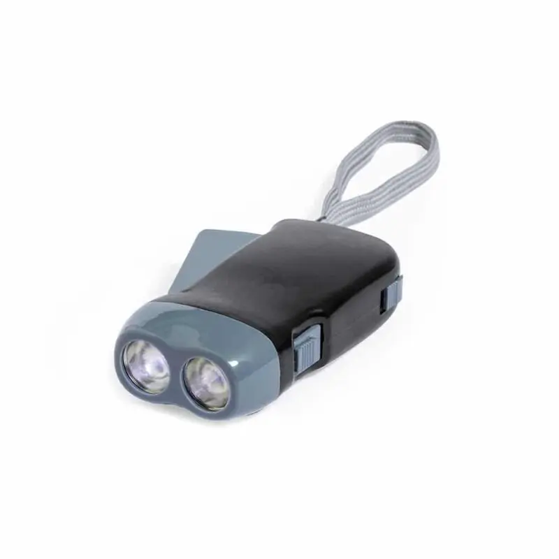 Linterna led dinamo 3 leds. Detalles originales.