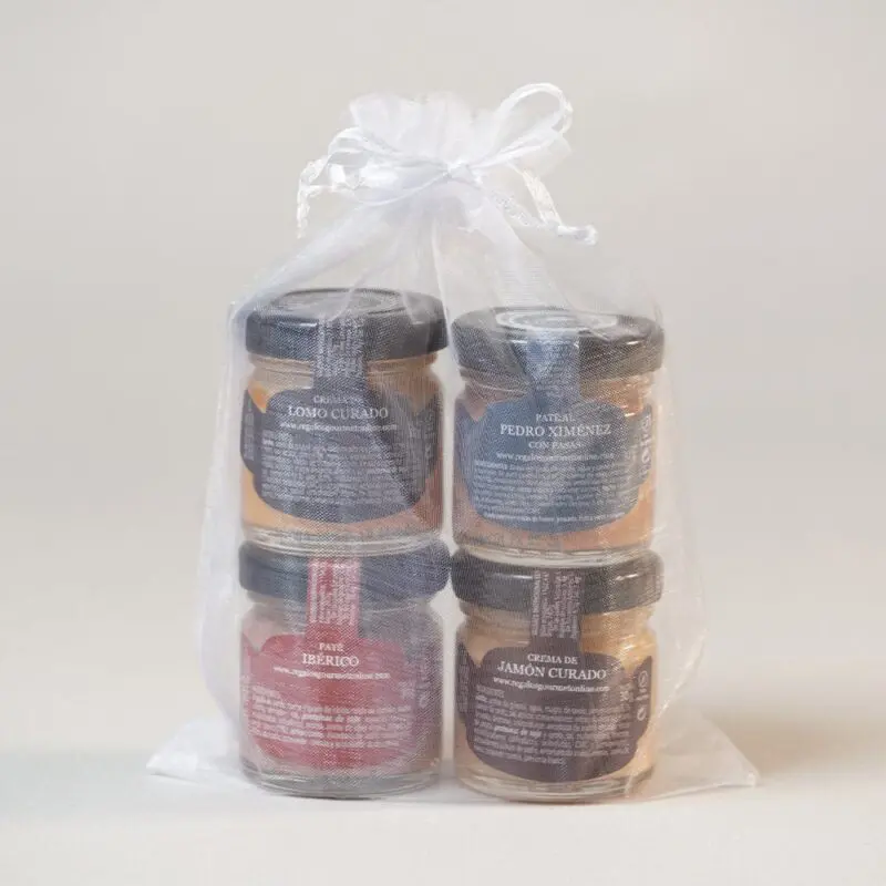Pack 4 patés en bolsita para Detalles de Boda