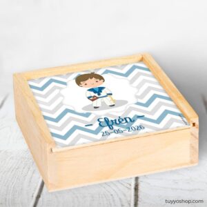 Juego de 3 en raya de madera personalizado modelo marinero 3 en raya personalizado comunion efren2
