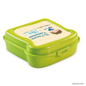 Fiambrera infantil personalizada, modelo Alex, colores vivos, 450ml