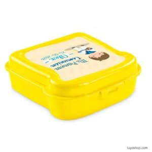 Fiambrera infantil personalizada, modelo Alex, colores vivos, 450ml