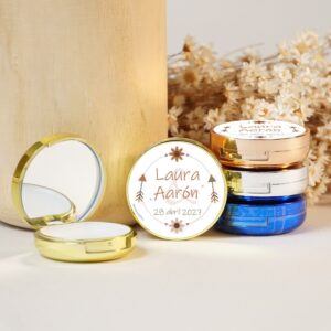 Labial boda flechas personalizado, espejo, recuerdo especial.