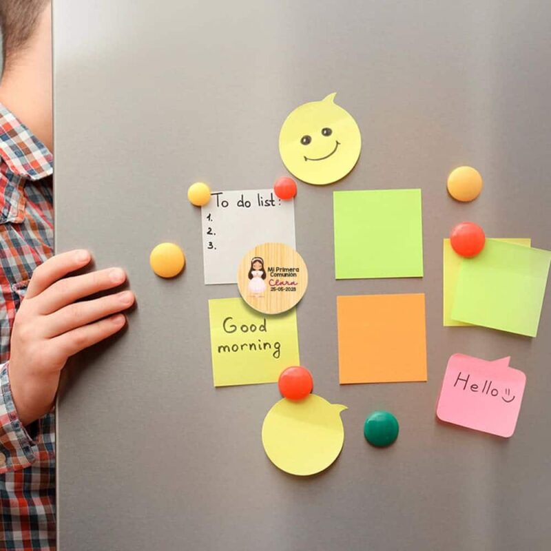 Abridor para comunión personalizado, bambú, con imán, modelo Martina - Imagen 3