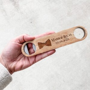 Abridor de madera pulida, modelo parajita
