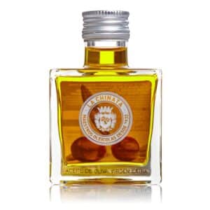 Botella aceite Oliva Virgen Extra. Cristal. Cuadrada. 100ml