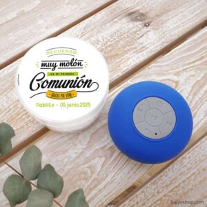 Ultimos regalos para invitados añadidos altavoz personalizado con ventosa muymolon2