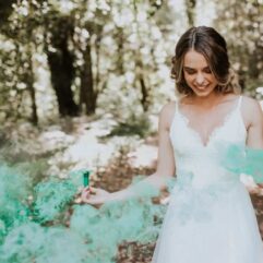 Bengalas de humo para boda