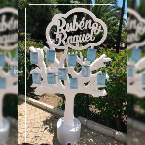 Arbol de los buenos deseos + nube personalizada. 170cmx97cm