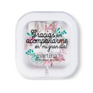 Auriculares de comunión. Personalizados. Modelo Abril. Varios colores.