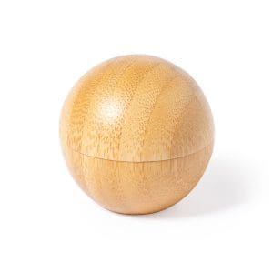 Bálsamo labial esfera de bambú. 4.4cm diámetro