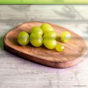 Bandeja de madera personalizada para boda, elegante bandeja de madera boda amano2