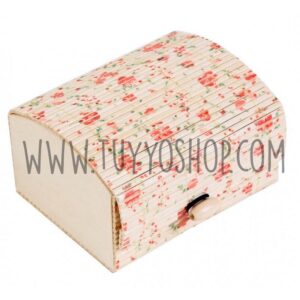 baul con estampado floral