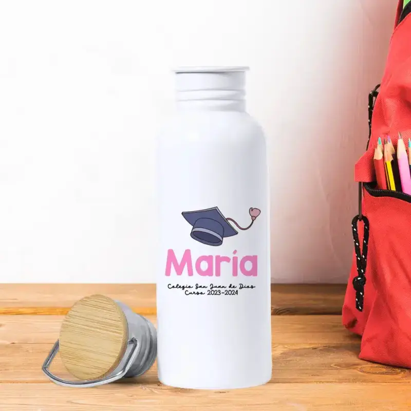 Bidón térmico retro con nombre para graduaciones - Imagen 2