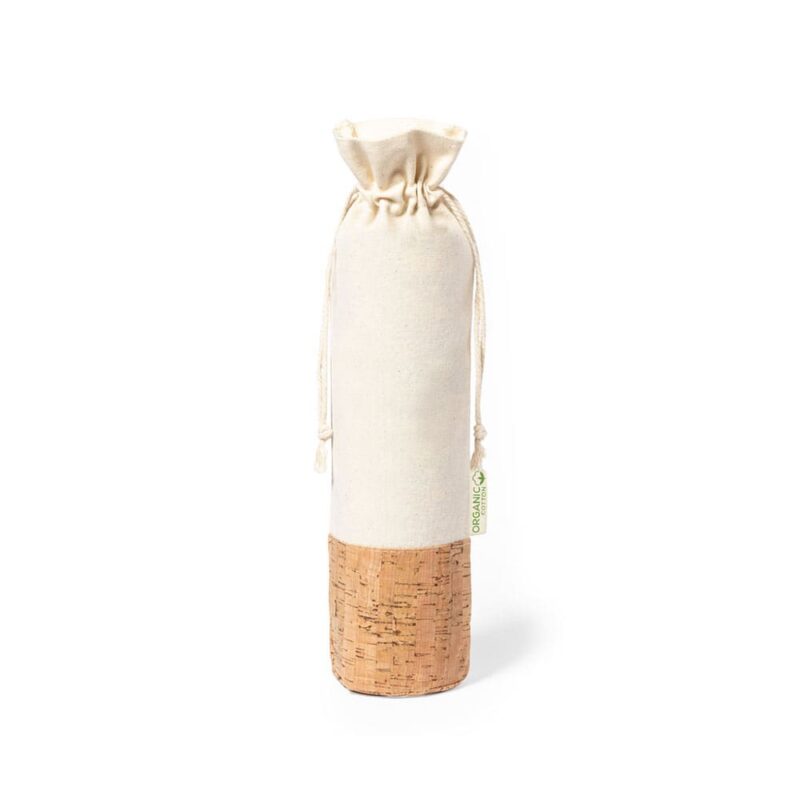 Bolsa Modelo Corcho - Sostenibilidad y Estilo en Cada Presentación bolsa botella boda ecologica2