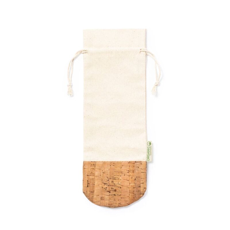 Bolsa Modelo Corcho - Sostenibilidad y Estilo en Cada Presentación bolsa botella boda ecologica3