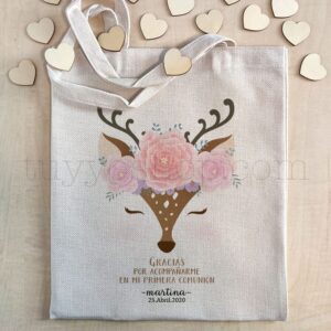 Bolsa personalizada para comunión. Modelo Foxy