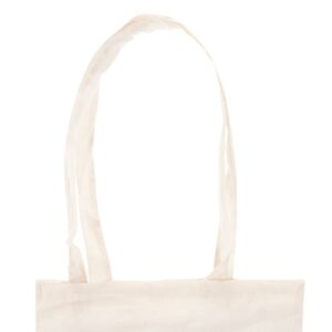 Bolsa 100% algodón. En color natural. Asas largas. 70cm bolsa ecologica para regalo de boda 3