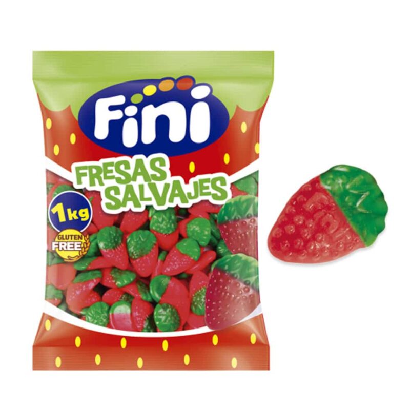 Fresas brillo 1kg, golosinas para eventos