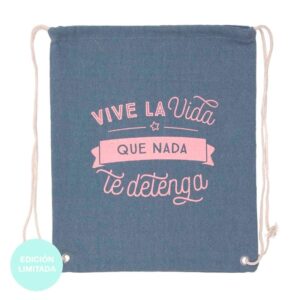 Bolsa multiusos para regalar. Vive la vida. 38x43cm