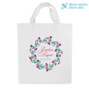 Bolsa personalizada para boda, modelo orla