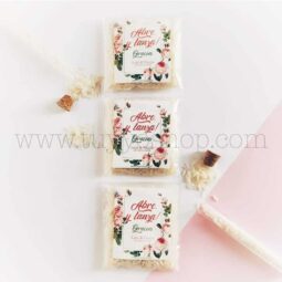 Bolsa para arroz de boda en bolsita personalizada