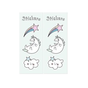 Pack 6 bolsas para regalo, modelo unicornio. Incluye pegatinas.