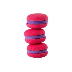 Macarons de baño hidratante. Grosella