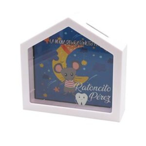 Bonita hucha infantil para regalo. Ratoncito Perez. 15x15x4.5cm bonita hucha infantil para regalo ratoncito perez 15x15x4 5cm detalle infantil