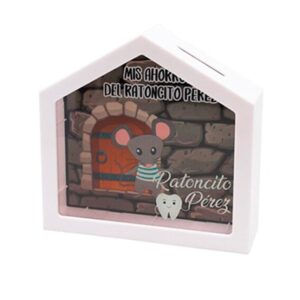 Bonita hucha infantil para regalo. Ratoncito Perez. 15x15x4.5cm bonita hucha infantil para regalo ratoncito perez 15x15x4 5cm detalles infantiles