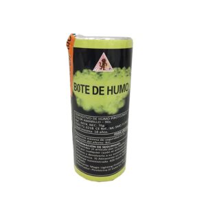 Bote de humo. 90 segundos. Varios colores a elegir. Exterior bote humo 90s amarillo