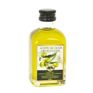 Botella aceite de oliva. 50ml. Botella de cristal. Modelo mini
