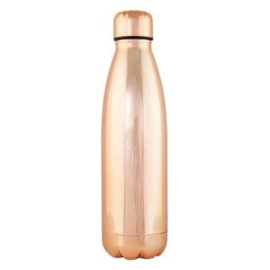 Botella premium H2O, dos colores, 750ml, acabado brillante botella moda regalo boda acero rosa