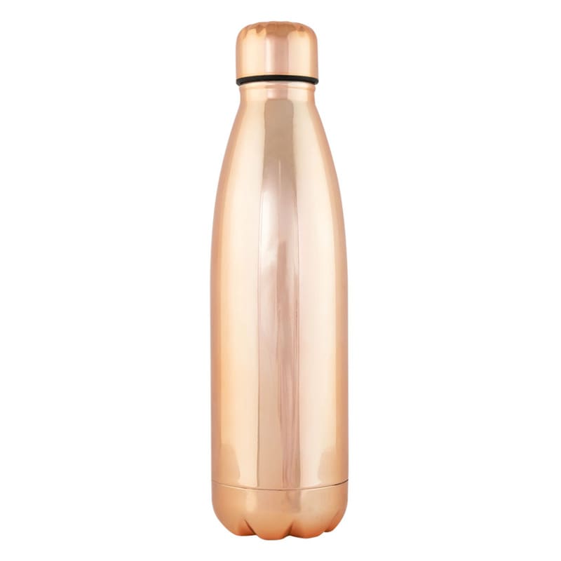 Botella premium H2O, dos colores, 750ml, acabado brillante botella moda regalo boda acero rosa