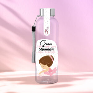 botella reutilizable, rellena de chuches a elegir, personalizable