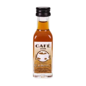 Licor en botellita de cristal. Sabor Café. La Rivera. 20ml.