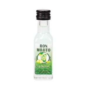 Licor en botellita de cristal. Sabor Mojito. La Rivera. 20ml.