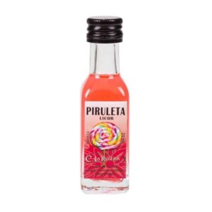 Licor en botellita de cristal. Sabor Piruleta. La Rivera. 20ml.