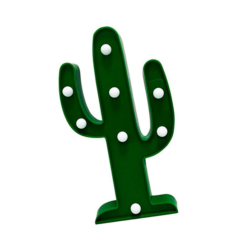 Cactus decorativo con iluminación led