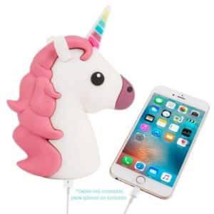 Cargador usb power bank unicornio