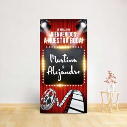 Cartel bienvenida boda Modelo Show