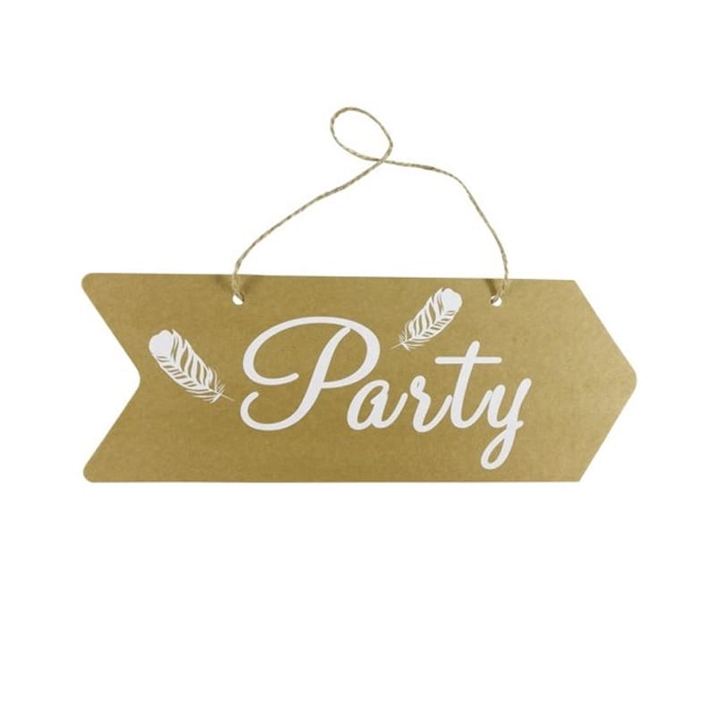 Cartel para boda con la palabra Party