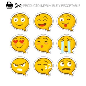 Descarga carteles photocall de boda emoticono