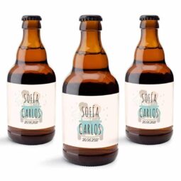 Cerveza personalizada para boda. Cerex. 33cl. Modelo 1