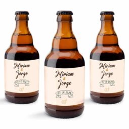 Cerveza personalizada para boda. Cerex. 33cl. Modelo 3