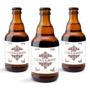 Cerveza personalizada para boda. Cerex. 33cl. Modelo 8