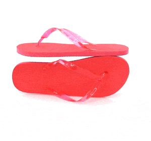 Chanclas para hombre. Modelo Edu. Lote 20 pares. Rojas.1.25€/par