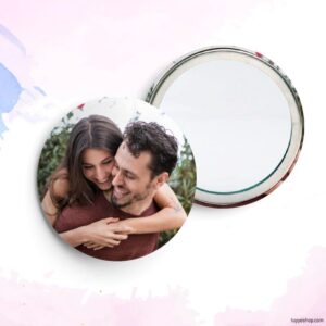 Chapa personalizada con tu propia imagen. Abridor imán, espejo, imperdible o imán. chapa para boda con tu imagen espejo