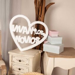 Letras y corchos para bodas