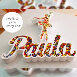 Corcho para candybar. Personalizado. Modelo Bailarina